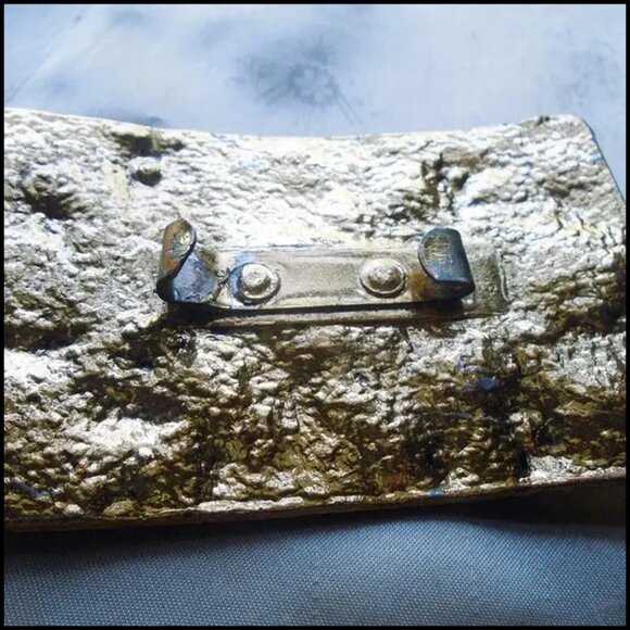 Big Belt Buckle is HUGE - Vintage Sash Buckle Renaissance Ren Faire Fashion - Picture 3 of 12